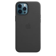 Чехол-накладка Apple MagSafe кожаный для iPhone 12 Pro Max, черный