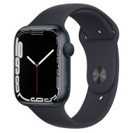 Умные часы Apple Watch Series 7 GPS 41mm Midnight Aluminium case with Sport Band (Midnight/Midnight)