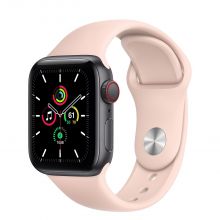 Умные часы Apple Watch SE GPS + Cellular 40мм Aluminum Case with Sport Band (Серый космос/Розовый песок)
