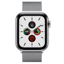 Часы Apple Watch Series 5 GPS + Cellular 44mm Stainless Steel Case with Milanese Loop (Серебристый)