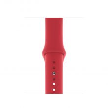 Часы Apple Watch Series 5 GPS 40mm Aluminum Case with Sport Band (Серебристый/Красный)