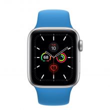 Часы Apple Watch Series 5 GPS 40mm Aluminum Case with Sport Band (Silver/Surf Blue)
