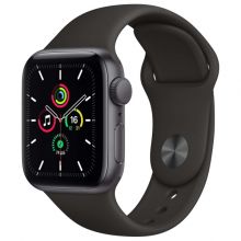 Умные часы Apple Watch SE GPS 40mm Aluminum Case with Sport Band (Серый космос/Черный)
