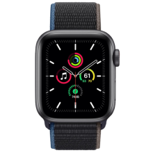 Умные часы Apple Watch SE GPS + Cellular 40мм Aluminum Case with Sport Loop (Space Gray/Charcoal)