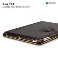 Чехол Zenus для Apple iPad New Masstige Block Folio Series (Black Choco)