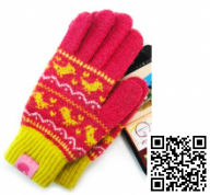 Перчатки с токопроводящей нитью для iPhone/iPad/iPod iGloves (Розовые)