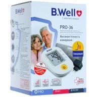 Тонометр B.Well PRO-36, автоматический, конусная манжета 22-42 см, с адаптером