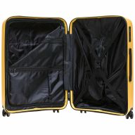 Чемодан Robinzon Madeira Basic lemon желтый/yellow, M, 70л, 66x46x26 см