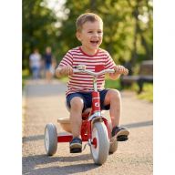 Велосипед детский Junion Indi, трехколесный, для детей 3-6 лет, нагрузка до 30 кг, красный