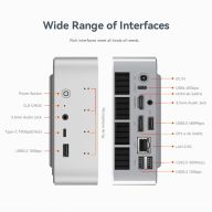 Компьютер Beelink SER9 Pro AMD Ryzen AI 9 HX 370/DDR5 32 Гб/SSD нет /WiFi 6/BT5.2/LAN 2.5G
