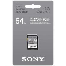 Карта памяти Sony SDXC 64GB UHS-II V30 70/277Mb/s SF-E