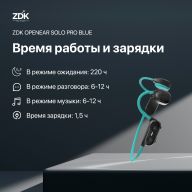 Спортивные наушники ZDK OPENEAR SOLO PRO беспроводные, серые