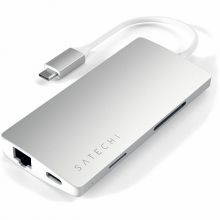 USB-C адаптер Satechi Aluminum Type-C Multi-Port Adapter V2 (Silver)