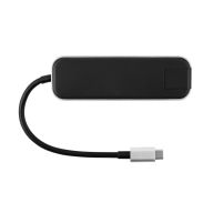USB-концентратор Rombica Type-C Chronos, разъемов: 3, black