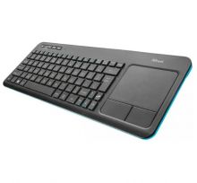 Клавиатура Trust Veza Wireless Keyboard with touchpad Black USB