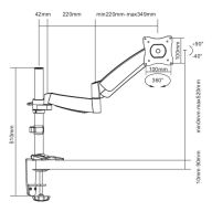 Кронштейн для мониторов Ultramounts UM702 13"-27"