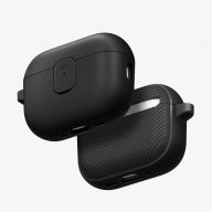 Чехол Uniq для Airpods Pro 3, CLYDE с магнитной крышкой на замке, с карабином, черный